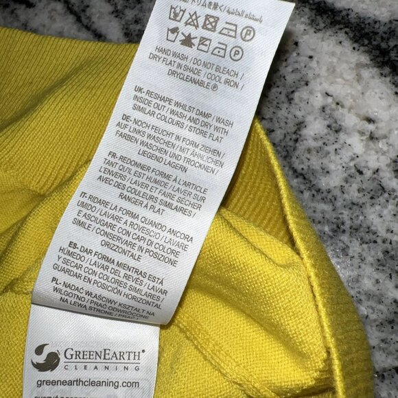 NEW NWT Boden Embroidered Blouson Cardigan in Lemon Fizz Size US 20 22 new - Picture 14 of 15